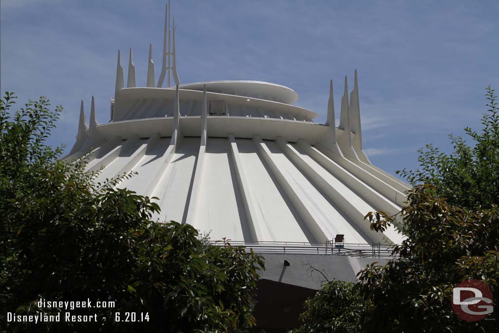 Looks like they wrapped up the first pass at cleaning Space Mountain.