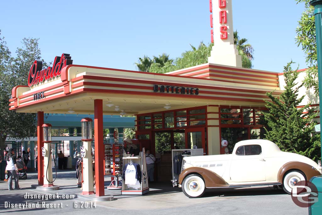 Oswalds Service Station on Buena Vista Street