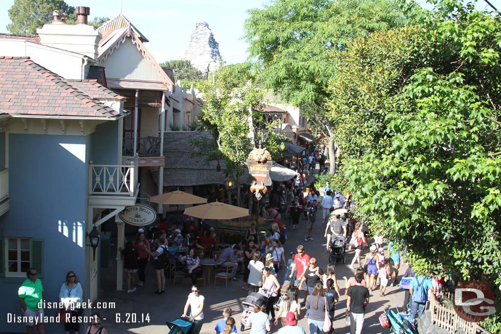 Looking toward Adventureland from the tree house