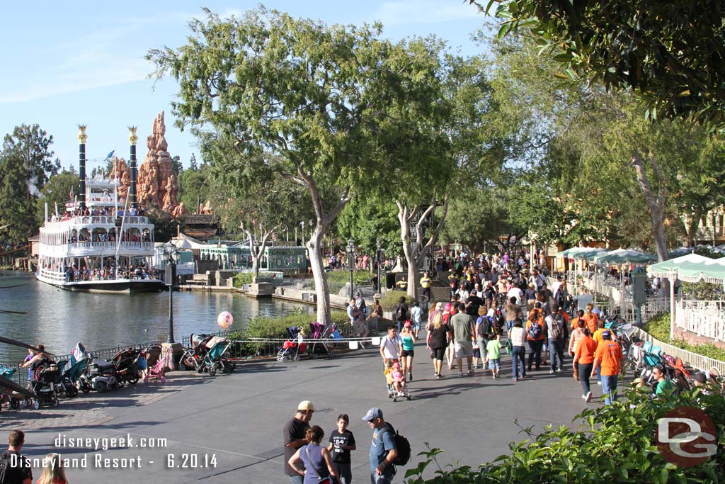 Looking toward Frontierland from the Pirates Bridge