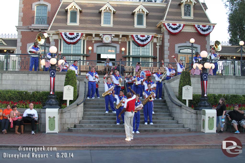 Time for the 7:15 Train Station set of the All-American College Band.