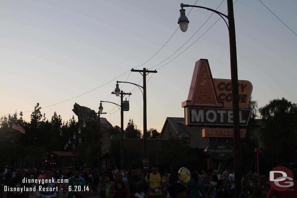 Arrived on Route 66 right before the lights were to come on for the evening.