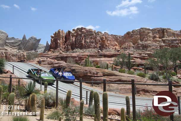 The Radiator Springs Racers only had an 80 minute wait posted.