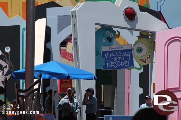 Notices Monsters Inc was closed temporarily.  By the time the set concluded the attraction had re-opened.