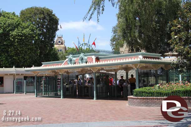 The turnstile work has been completed and they are back in service. Looked to be just a standard repaint/repair.  No changes jump out to me.