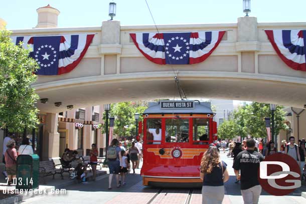 Buena Vista Street this afternoon