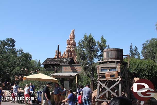 Only a 15 minute wait posted for Big Thunder this afternoon.