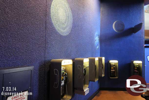 Find it humorous the large number of pay phones in Tomorrowland.