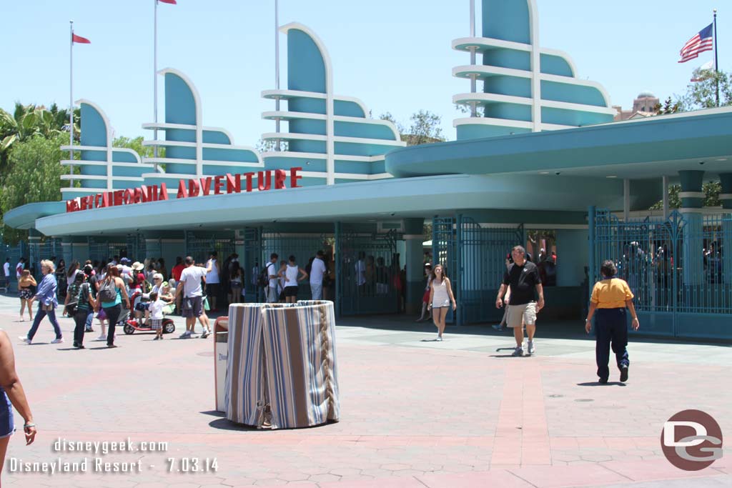 The lamp post near the DCA entrance is still MIA.