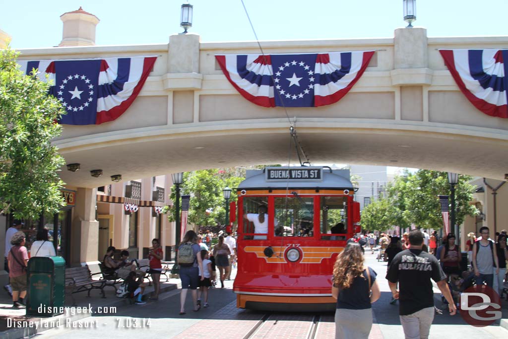 Buena Vista Street this afternoon