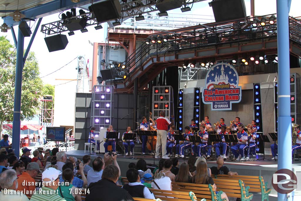 The All-American College Band on the Hollywood Backlot Stage