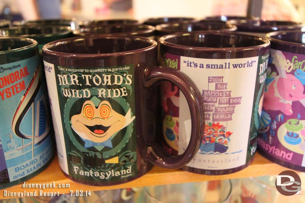 Attraction poster mugs.