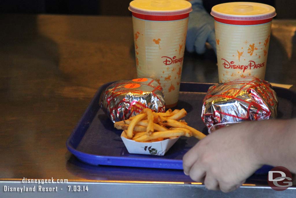 Sad news to report.. the fries at the Tomorrowland Terrace are back to the regular ones.. the shoe string fries only lasted a couple weeks.