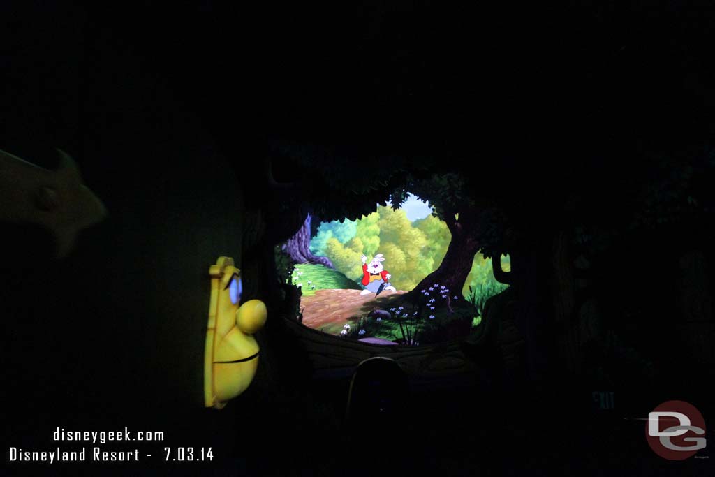 A film clip integrated into the attraction.