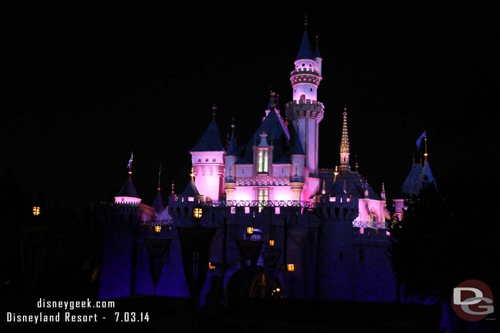 Passing by the Castle on my way to look for a spot for the fireworks.