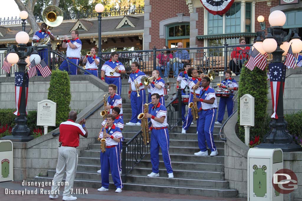 Time for the All-American College Band 7:15 performance.