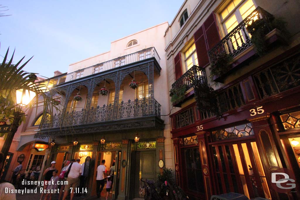 The old Club 33 entrance still has the 33 signage.