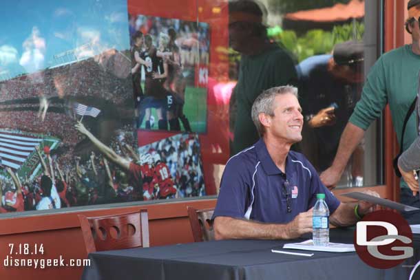 Near ESPN there were autograph sessions. This is Coach Karch Kiraly, an Olympic Gold Medalist in both indoor and beach volleyball (thanks to Randy for the help identifying him since I missed his name while there)