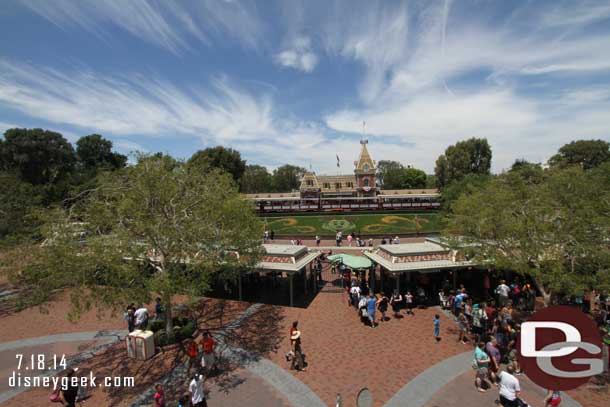 I took the Monorail to the parks.  Thought this picture with the clouds came out well.