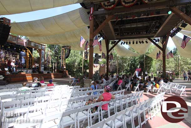 A wider shot of the Jamboree configuration for the show.