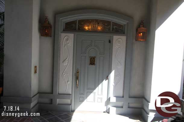 The new Club 33 entrance.  It is a little more obvious now.