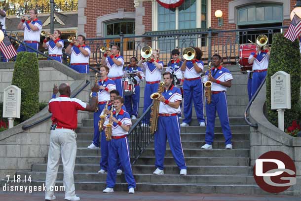 The 7:15pm All-American College Band set.