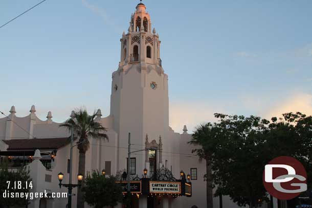 Carthay Circle this evening.