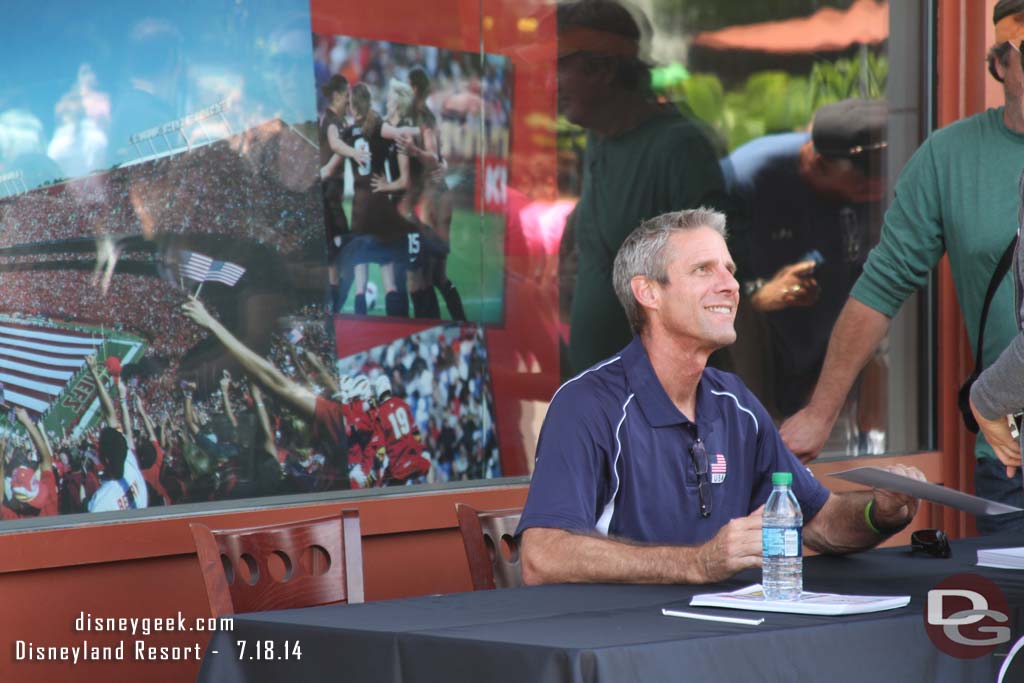 Near ESPN there were autograph sessions. This is Coach Karch Kiraly, an Olympic Gold Medalist in both indoor and beach volleyball (thanks to Randy for the help identifying him since I missed his name while there)