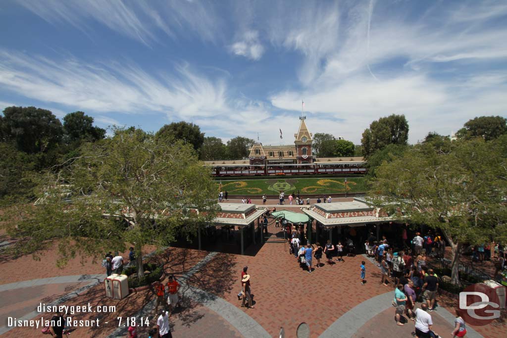 I took the Monorail to the parks.  Thought this picture with the clouds came out well.