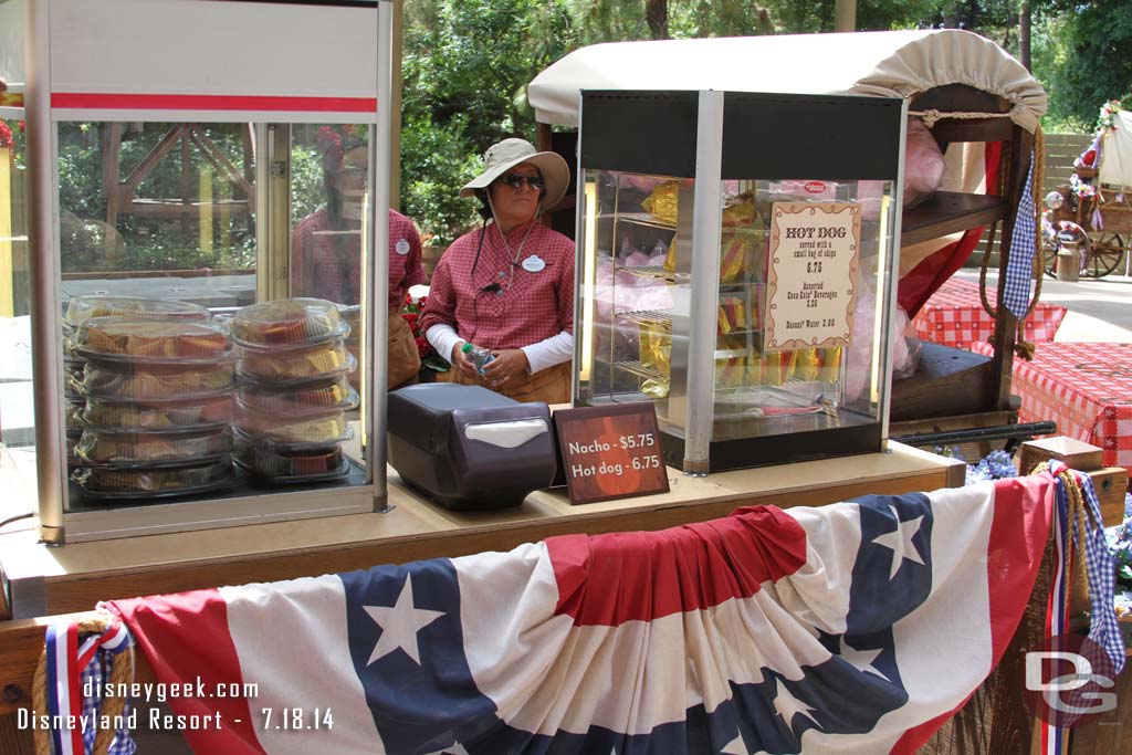 The food offerings.