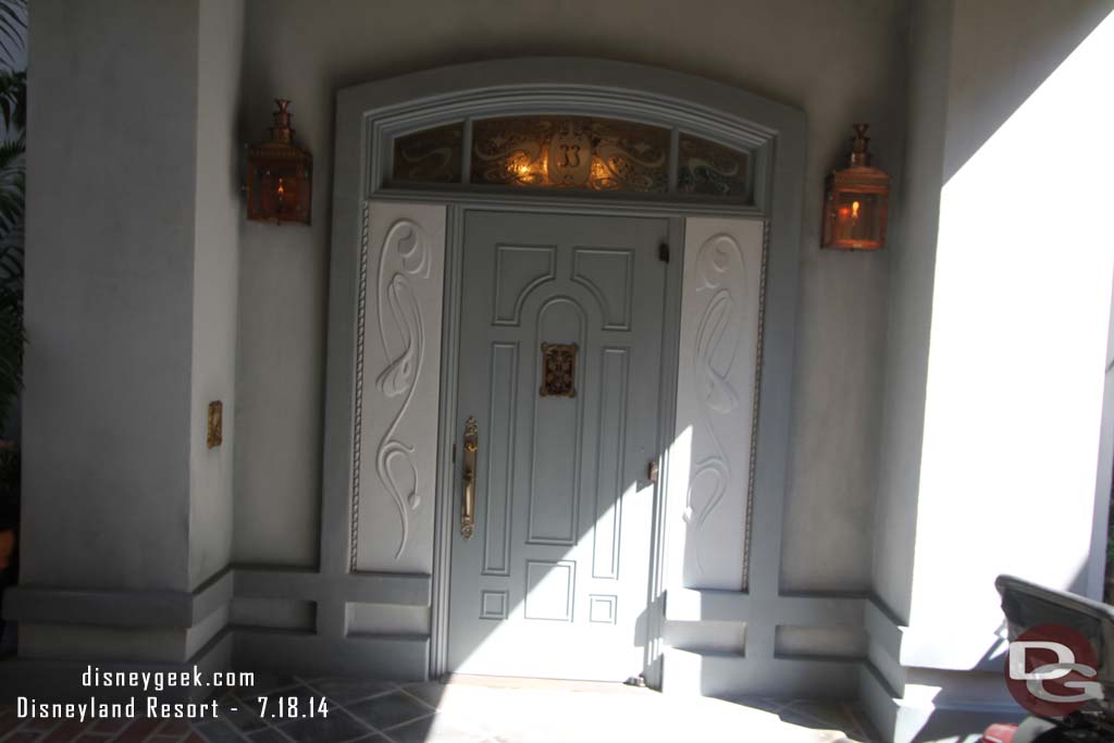 The new Club 33 entrance.  It is a little more obvious now.