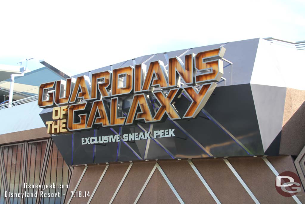 Stopped by the Guardians of the Galaxy preview.