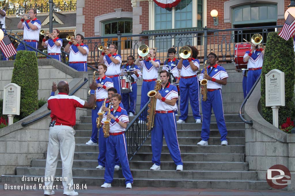 The 7:15pm All-American College Band set.