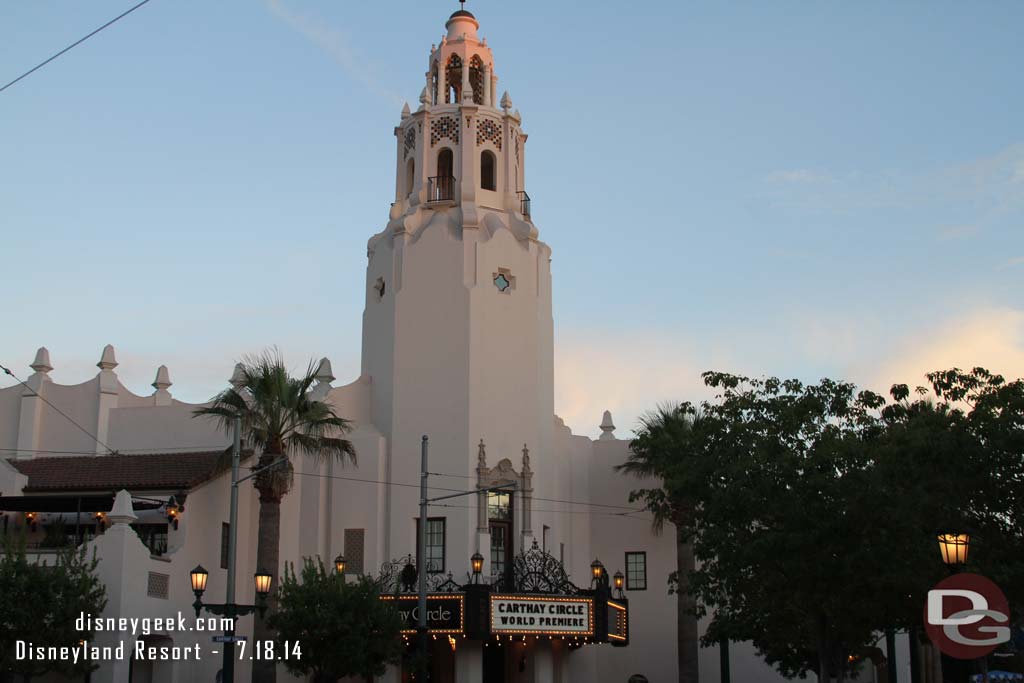 Carthay Circle this evening.