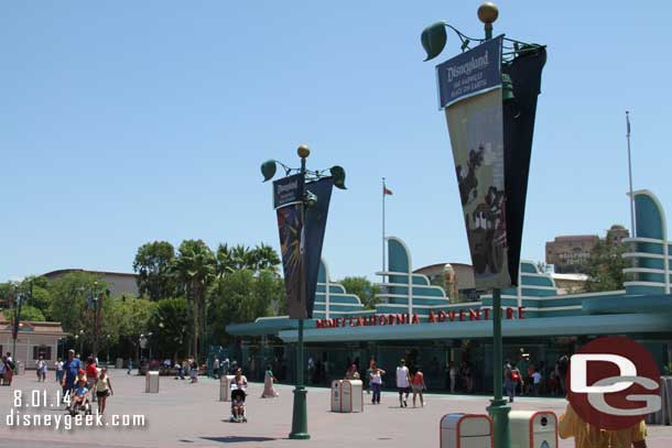 Making my way to Disney California Adventure to start my day.