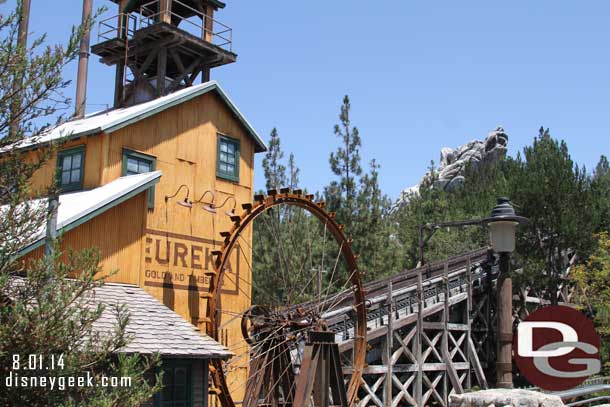 The water wheel was still not in motion.