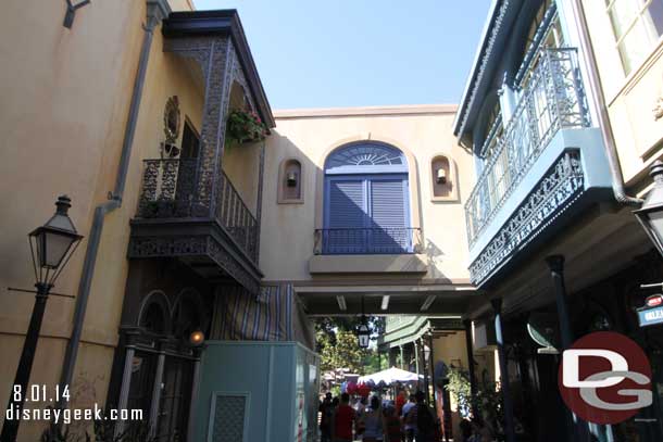 This one wall still remains as they wrap up work in New Orleans Square