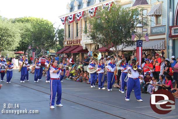 The All-American College Band performing.