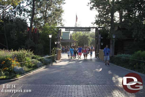 Passing Frontierland.