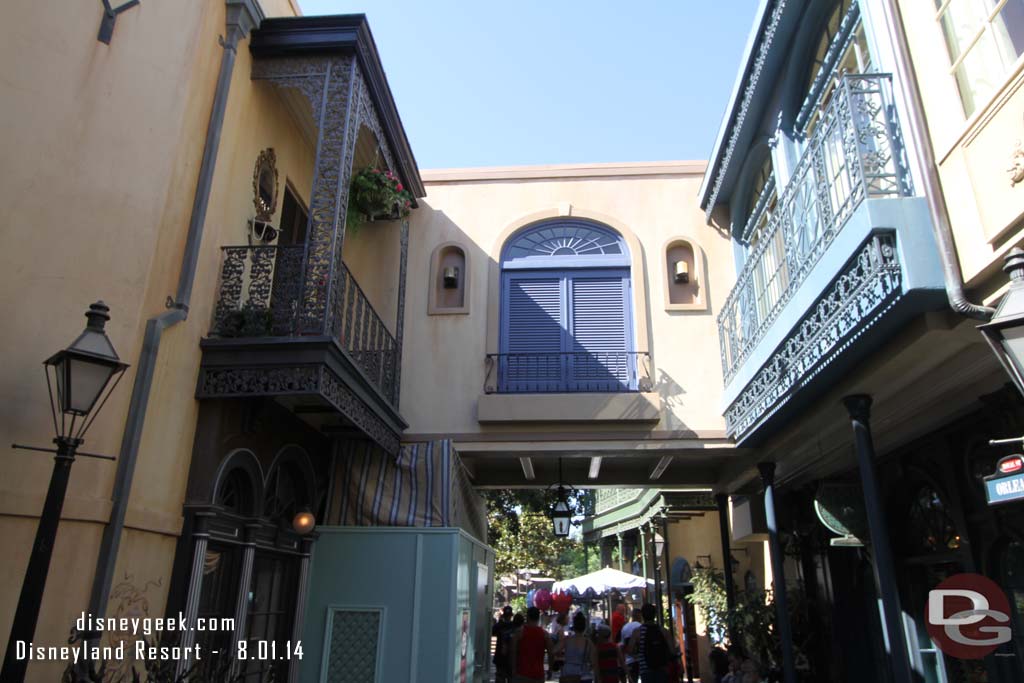 This one wall still remains as they wrap up work in New Orleans Square