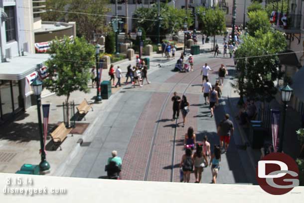 Passing over Buena Vista Street