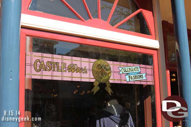 Speaking of window.. a look at the Castle Bros. window.