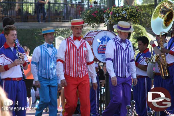 The Dapper Dans of Disneyland Arriving.