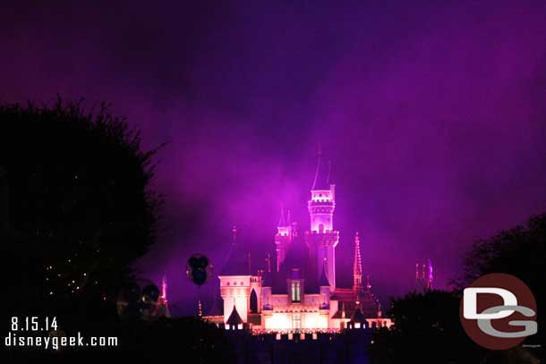 Closed out my night with Magical. It started nearly 20 minutes late.  I heard there was a delay with Fantasmic and this was the ripple effect.