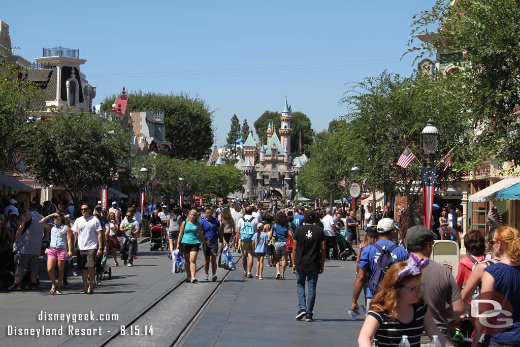 Main Street USA this afternoon.