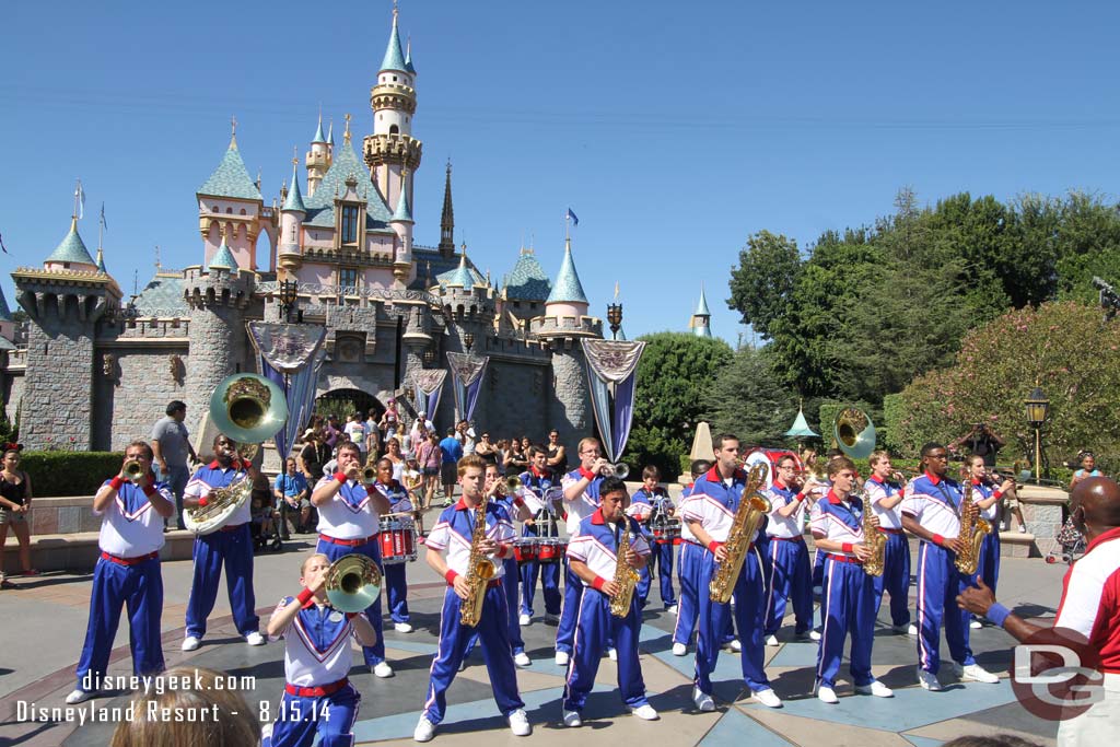 3:25pm Castle Set for the All-American College Band