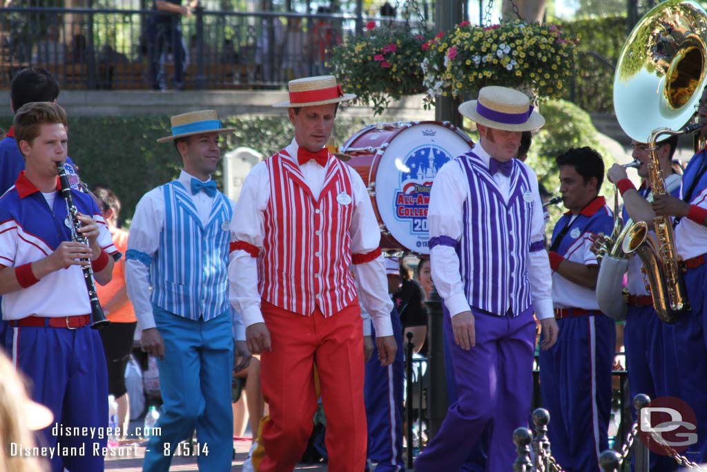 The Dapper Dans of Disneyland Arriving.