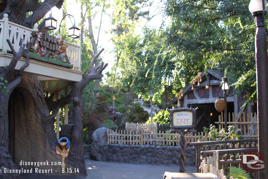 Last week several people commented on the waterfall in Critter Country.  Here is a wider picture showing where it is.. you can just barely make it out in the background here.