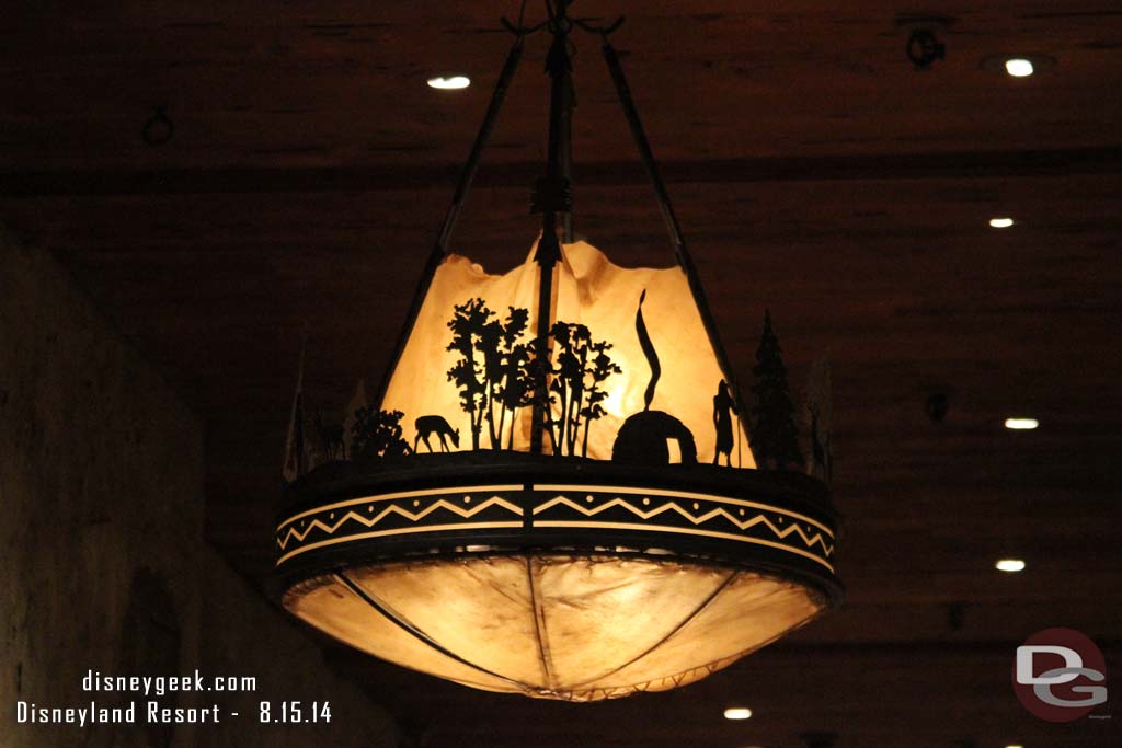 A light in the Pioneer Mercantile