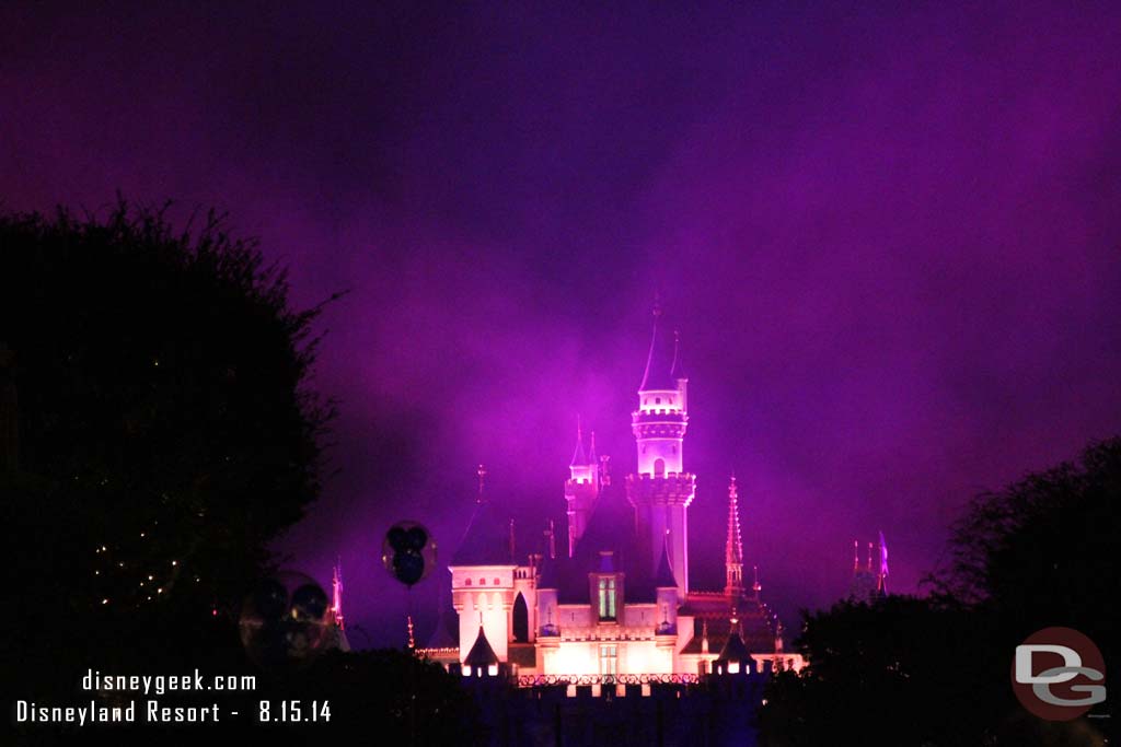 Closed out my night with Magical. It started nearly 20 minutes late.  I heard there was a delay with Fantasmic and this was the ripple effect.